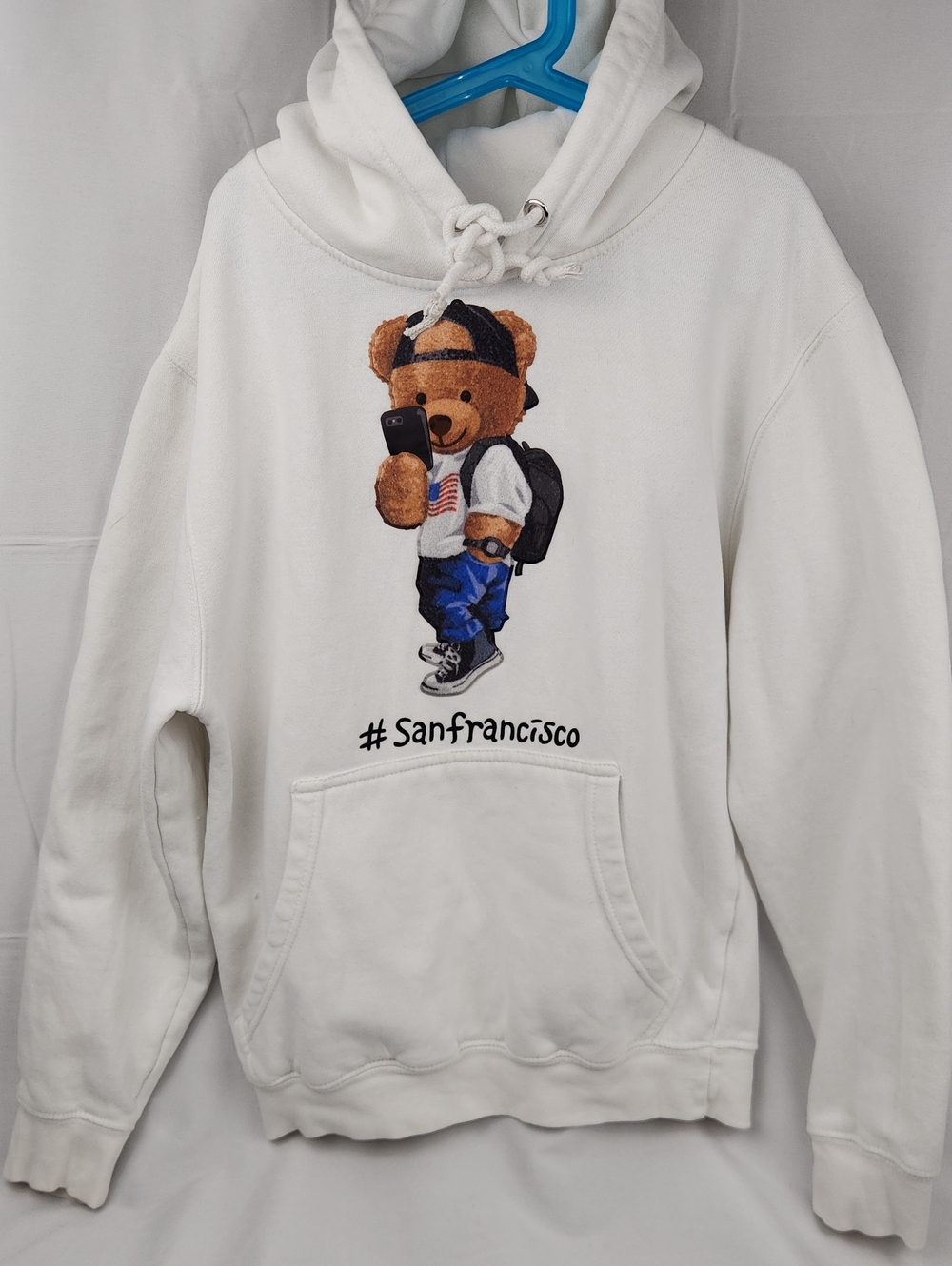 White Bear Graphic Hoodie for Kids - #Sanfrancisco